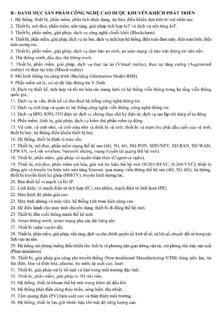Danh mục lĩnh vực công nghệ cao-Online-4