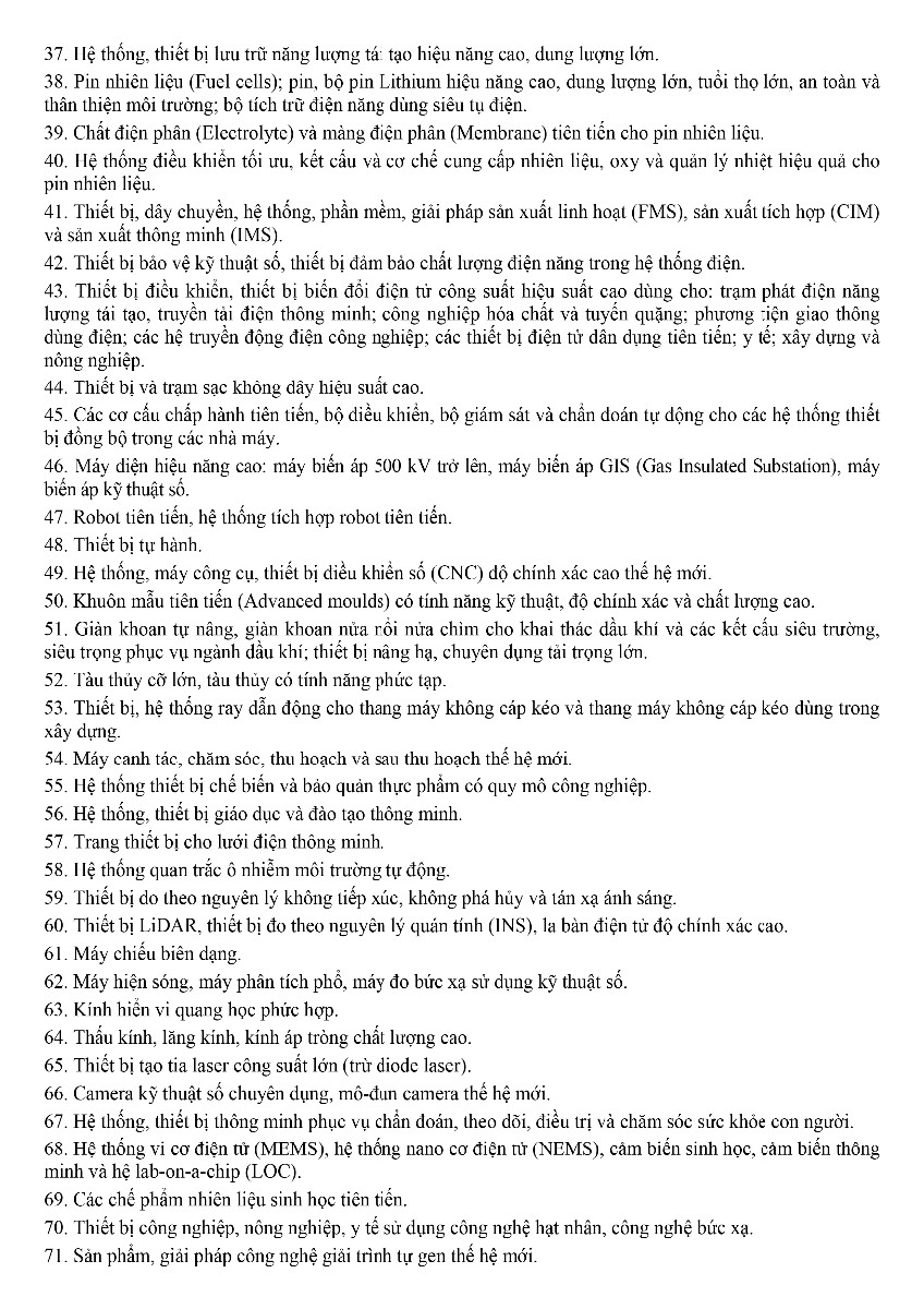 Danh mục lĩnh vực công nghệ cao-Online-5