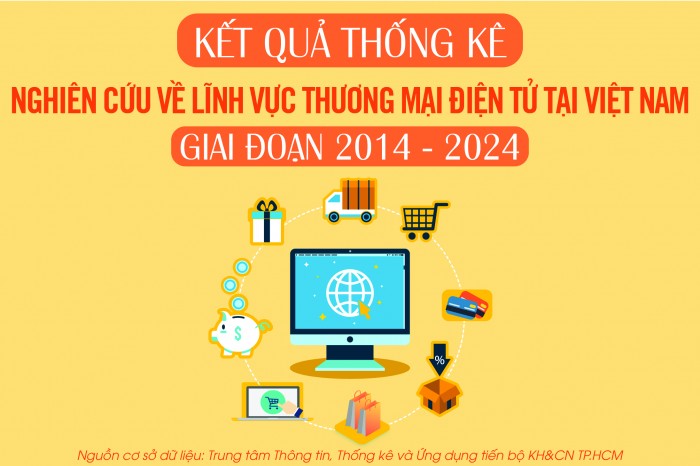 Vài nét số liệu thống kê về kết quả nghiên cứu liên quan đến lĩnh vực thương mại điện tử tại Việt Nam, giai đoạn 2014 - 2024